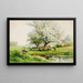 Landelijk landschap - Carl Weber — ingelijst kunstwerk aan de muur