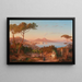 View of the Bay of Naples - Carl Wilhelm Götzloff — framed artwork on a wall