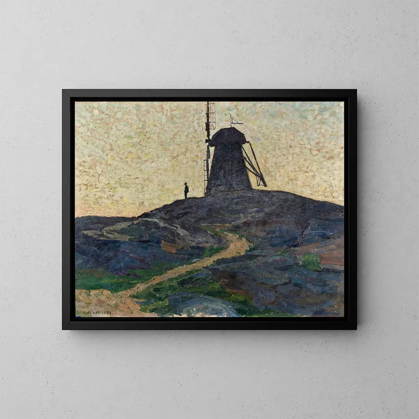 De windmolen - Carl Wilhelmson — ingelijst kunstwerk aan de muur