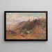 Landschapschilderij met berglandschap in West-Bengalen - Carl Wuttke — ingelijst kunstwerk aan de muur