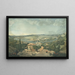 Uitzicht op Parijs vanaf het terras van het Pavillon de Brimborion - Carle Vernet — ingelijst kunstwerk aan de muur
