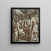 Adam en Eva met Kaïn en Abel - Carlo Alberto Baratta — ingelijst kunstwerk aan de muur
