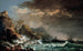 Shipwreck in a rocky cove - Carlo Bonavia — artwork view