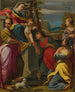 De Maagd en het Kind met de heiligen Agnes, Maria Magdalena, Cécile en Margaretha - Carlo Bononi — weergave van het kunstwerk