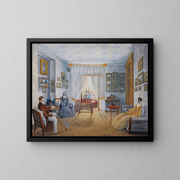 van Sept vues de Miskhor en Crimée III - Carlo Bossoli — ingelijst kunstwerk aan de muur