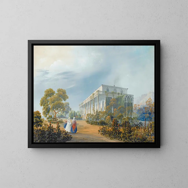 Vijf uitzichten van Miskhor in Crimeë V - Carlo Bossoli — ingelijst kunstwerk aan de muur