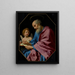 Sint Matthieu die zijn Evangelie schrijft - Carlo Dolci — ingelijst kunstwerk aan de muur