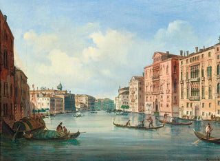 Carlo Grubacs - Venice a view of the Grand Canal with Palazzo CavalliFranchetti and Palazzo Barbaro.webp