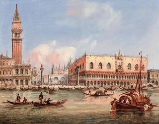 Carlo Grubacs - Venice a view of the Piazzetta and the Doges Palace from the Bacino di San Marco.webp