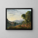 Een Italiaans landschap - Carlo Labruzzi — ingelijst kunstwerk aan de muur
