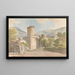 Fondi Il Castello - Carlo Labruzzi — ingelijst kunstwerk aan de muur