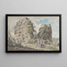 Ruïnes rechts van de Via Appia - Carlo Labruzzi — ingelijst kunstwerk aan de muur