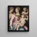 Virgin and Child with Saint John and Saint Margaret - Carlo Portelli — framed artwork on a wall