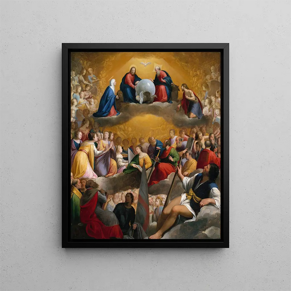 Paradijs - Carlo Saraceni — ingelijst kunstwerk aan de muur