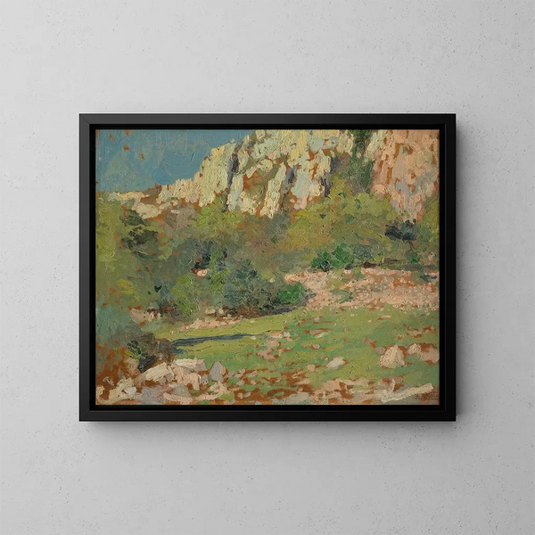 Arequita - Carlos Federico Sáez — ingelijst kunstwerk aan de muur