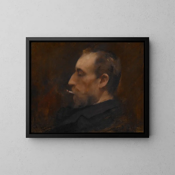 Portret van een man - Carolus-Duran — ingelijst kunstwerk aan de muur