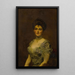 Portret van een vrouw - Carolus-Duran — ingelijst kunstwerk aan de muur