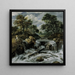 Cascade in de Noorse voorgebergten - Jacob van Ruisdael — ingelijst kunstwerk aan de muur
