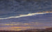 met bewolkte avondhemel - Caspar David Friedrich — weergave van het kunstwerk