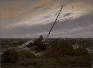 Na de storm - Caspar David Friedrich — weergave van het kunstwerk