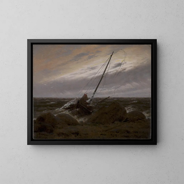 After the Storm - Caspar David Friedrich — framed artwork on a wall