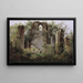Ruins of the Eldena Monastery - Caspar David Friedrich — framed artwork on a wall