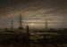 Ships at Anchor - Caspar David Friedrich — artwork view