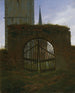 The Cemetery Gate The Cemetery - Caspar David Friedrich — artwork view