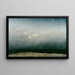 De monnik aan de rand van de zee - Caspar David Friedrich — ingelijst kunstwerk aan de muur
