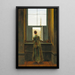 Woman at a Window - Caspar David Friedrich — framed artwork on a wall