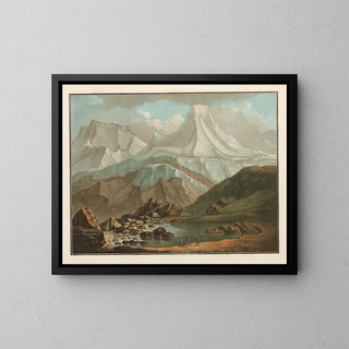 Caspar Wolf - Vue du GrossHorn et du BreitHorn avec le petit lac dOberhorn.webp