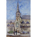 Een marktdag Sint Jacobskerk Gent België - Cass Gilbert — weergave van het kunstwerk