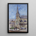 Een marktdag Sint Jacobskerk Gent België - Cass Gilbert — ingelijst kunstwerk aan de muur