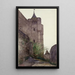 Carcassonne - Cass Gilbert — ingelijst kunstwerk aan de muur