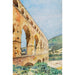 Reproductie van het schilderij Pont du Gard Frankrijk - Cass Gilbert