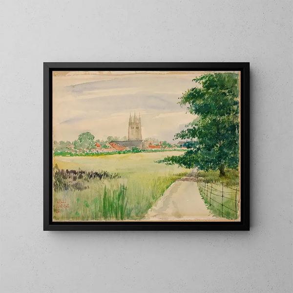 van de Wells Cathedral, Engeland - Cass Gilbert — ingelijst kunstwerk aan de muur