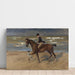 Reproductie van het schilderij Cavalier sur la plage - Max Liebermann