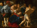 De Christus die het kruis draagt - Cecco del Caravaggio — weergave van het kunstwerk