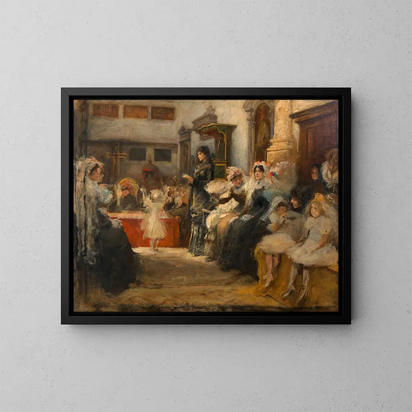 De Geschil - Cecil van Haanen — ingelijst kunstwerk aan de muur