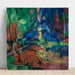 Reproduction of the painting Deer in the Forest II - Franz Marc