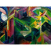 Reproductie van het schilderij herten in de tuin van het klooster - Franz Marc