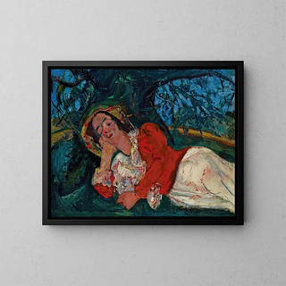 Cham Soutine - La sieste Femme tendue sous un arbre.webp
