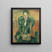 Vrouw zittend - Chaïm Soutine — ingelijst kunstwerk aan de muur