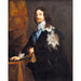 Reproductie van het schilderij van Charles I, Koning van Engeland door Anthony van Dyck