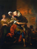 Eneüs redt zijn vader uit de brand van Troje - Charles André van Loo — weergave van het kunstwerk