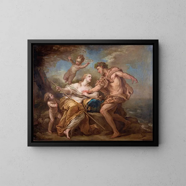 Bacchus en Ariane - Charles André van Loo — ingelijst kunstwerk aan de muur