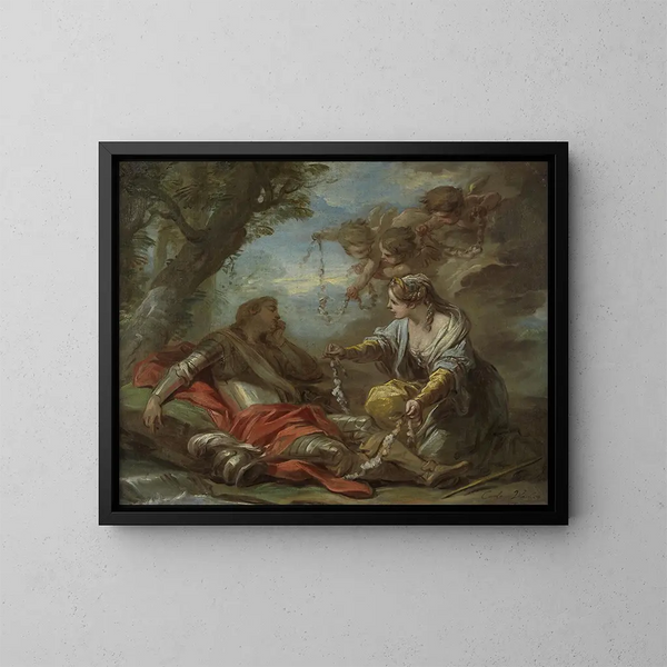 Rinaldo en Armide - Charles André van Loo — ingelijst kunstwerk aan de muur