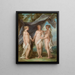 De Drie Gratiën - Charles André van Loo — ingelijst kunstwerk aan de muur