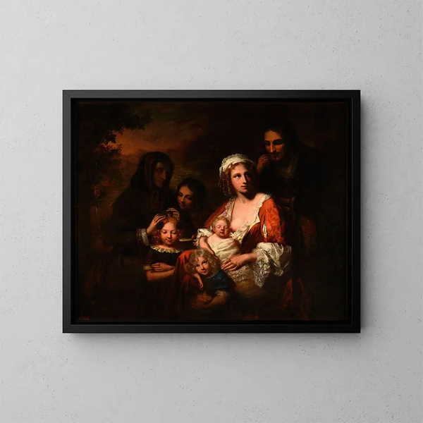 De familie van Colbert - Charles-Auguste Herb — ingelijst kunstwerk aan de muur