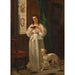La lecture - Charles-Désiré Hue — weergave van het kunstwerk